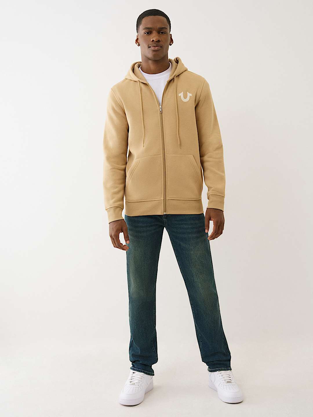 FLOCKED HORSESHOE ZIP HOODIE, image 6
