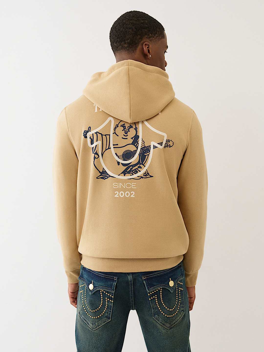 FLOCKED HORSESHOE ZIP HOODIE, image 1