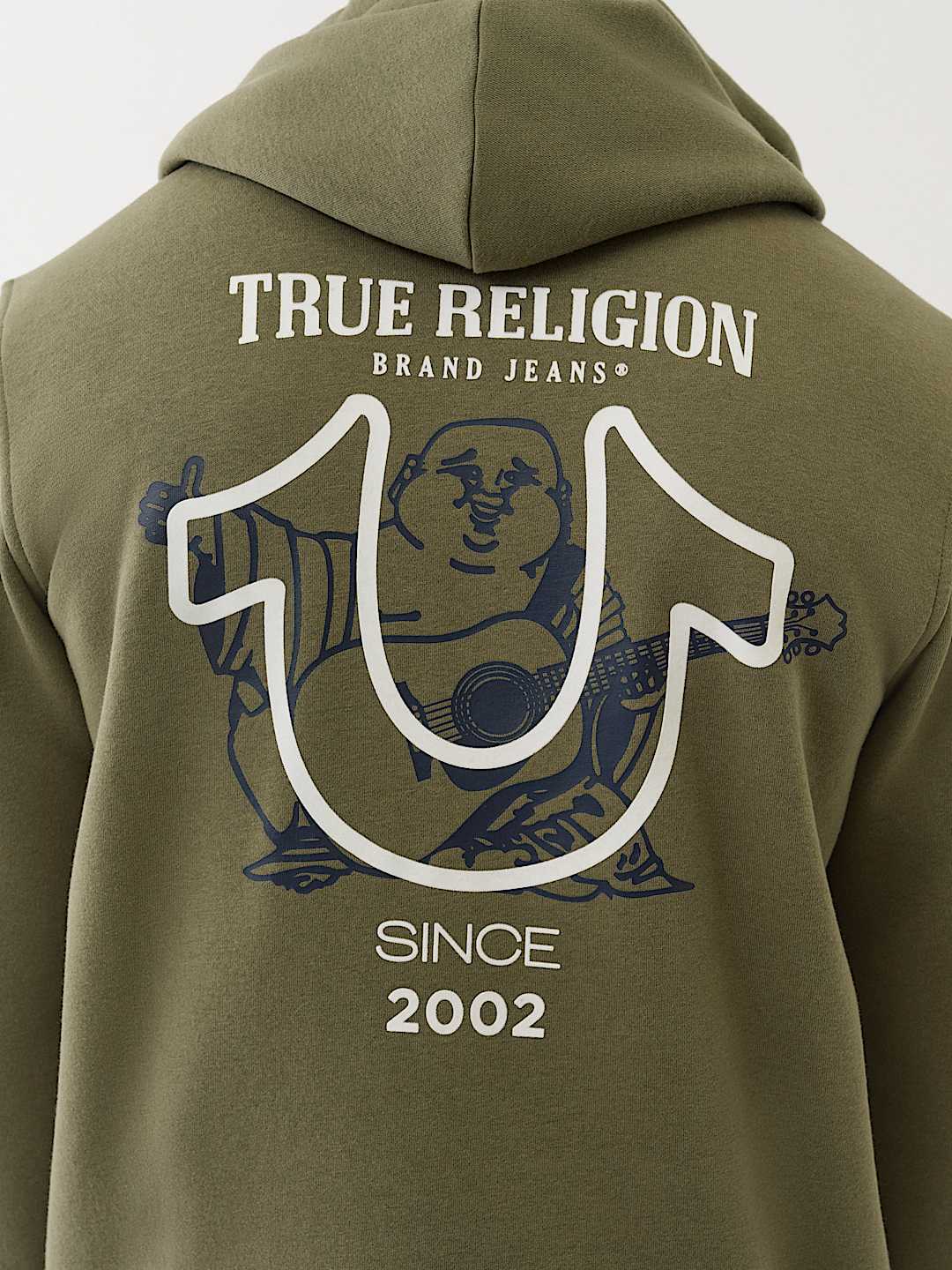 FLOCKED HORSESHOE ZIP HOODIE, image 4