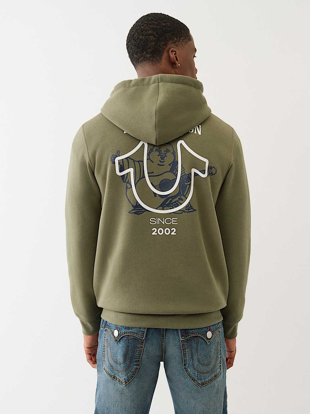 FLOCKED HORSESHOE ZIP HOODIE, image 1