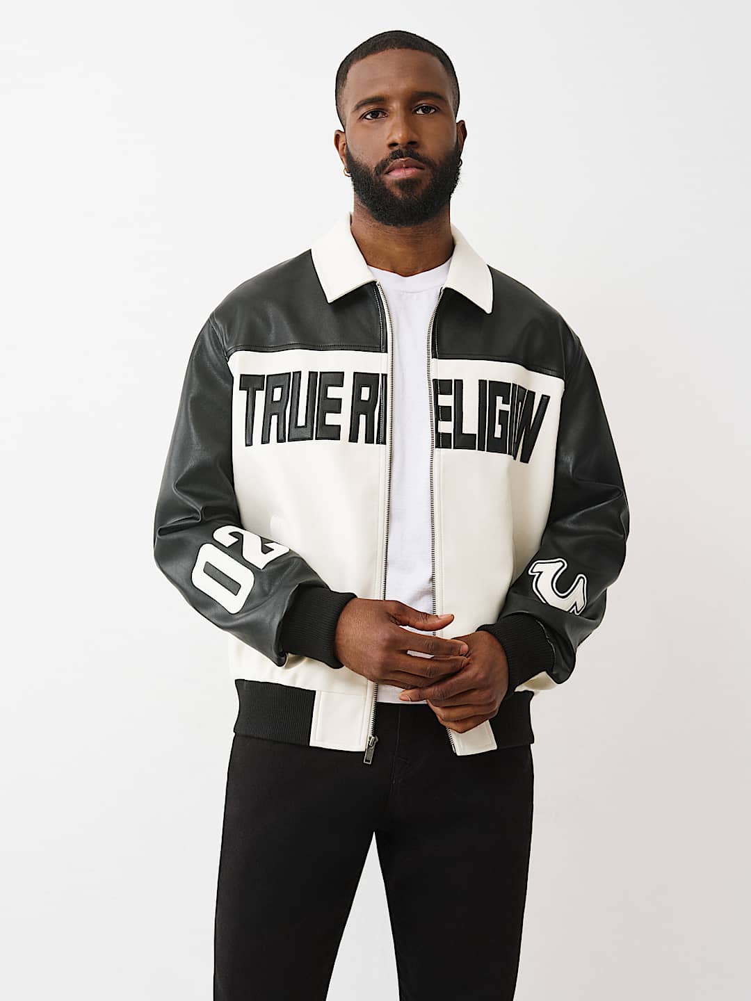 COLOR BLOCKED LOGO RACING JACKET, image 3