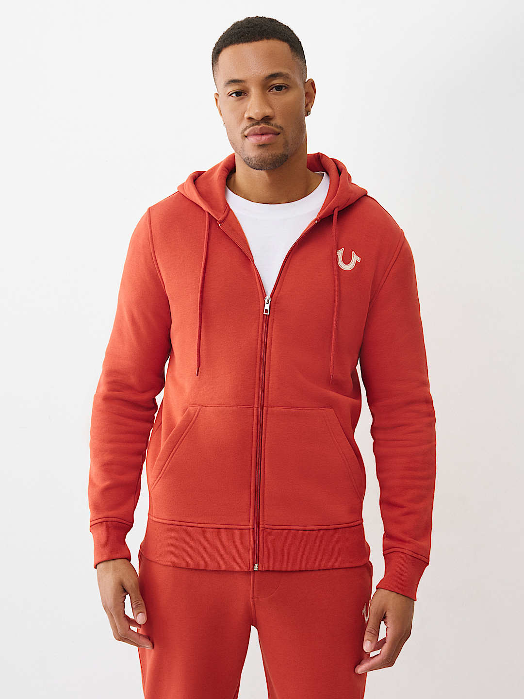 TRUE EMBROIDERED ZIP HOODIE, image 2