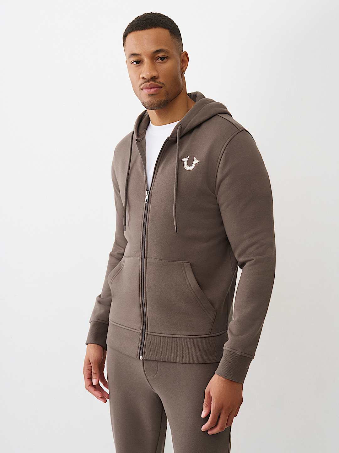 TRUE EMBROIDERED ZIP HOODIE, image 3