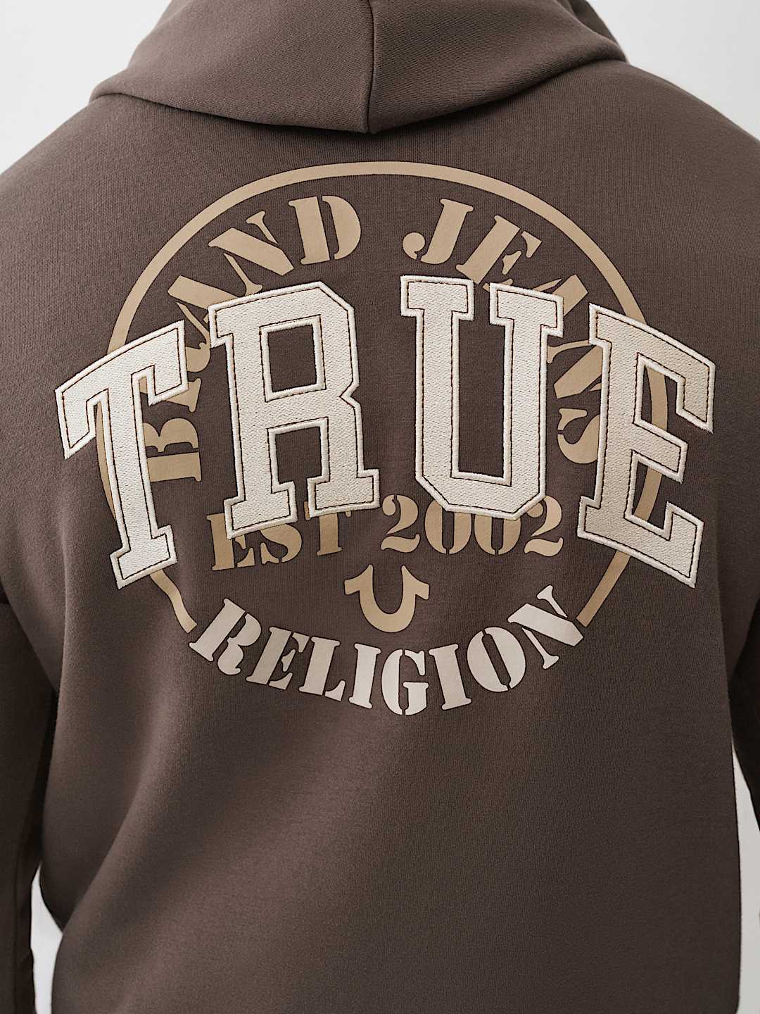TRUE EMBROIDERED ZIP HOODIE, image 4