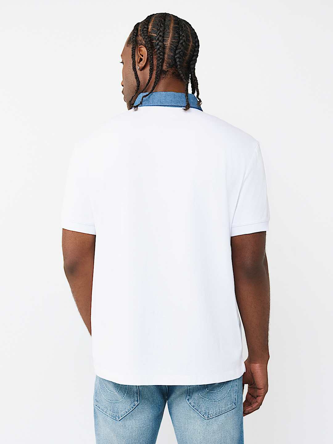 DENIM JERSEY POLO, image 4