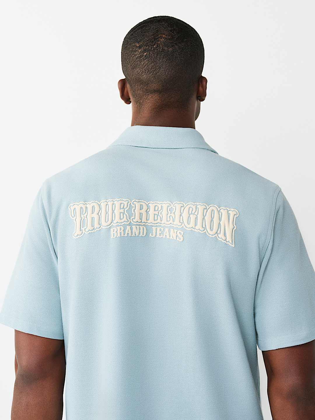 CONTRAST HONEYCOMB PIQU&Eacute; SHIRT, image 5