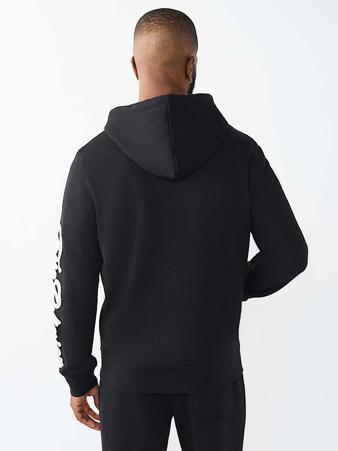 DIAGONAL LOGO ZIP HOODIE, image 4