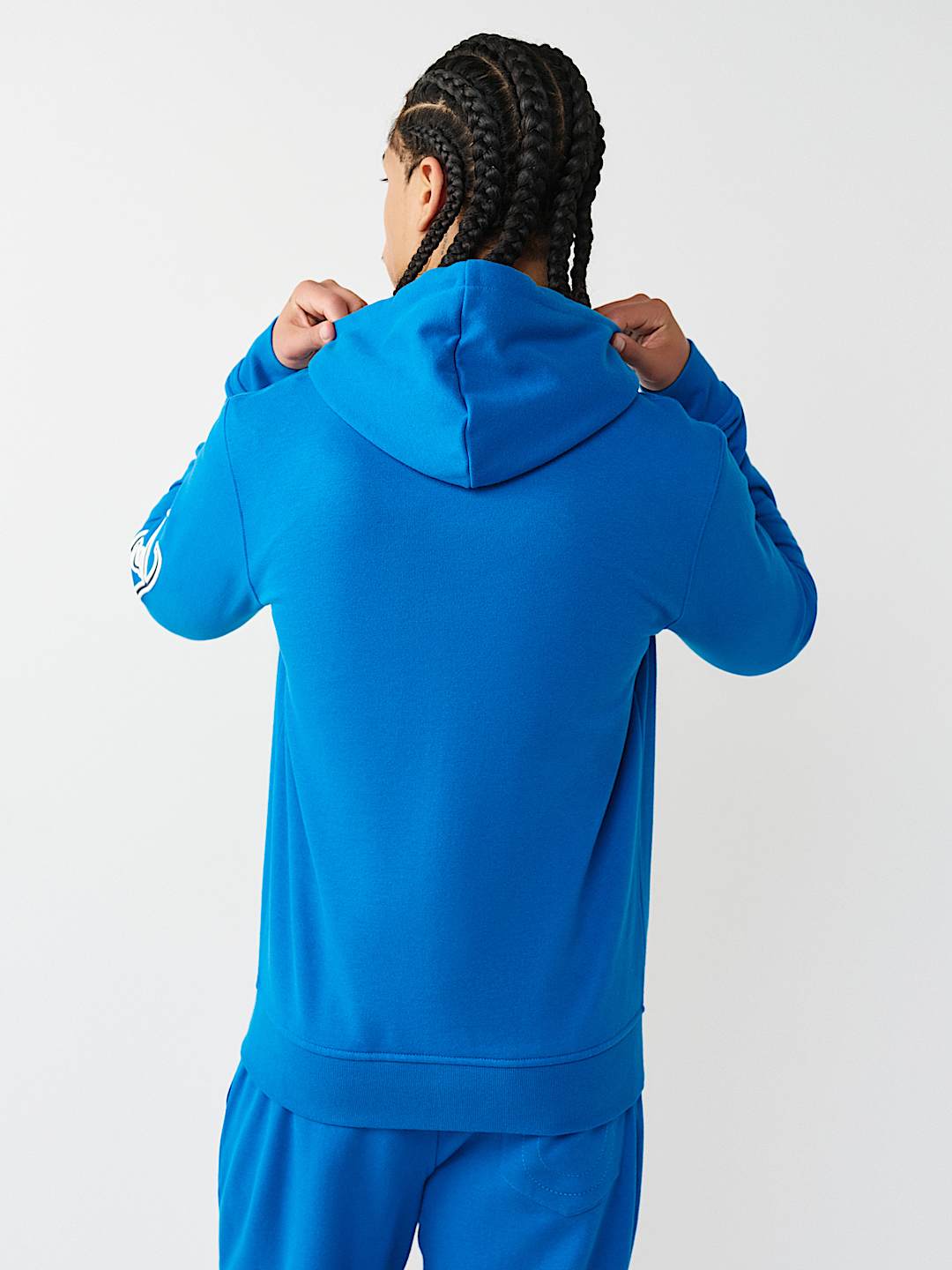 DIAGONAL LOGO ZIP HOODIE, image 2
