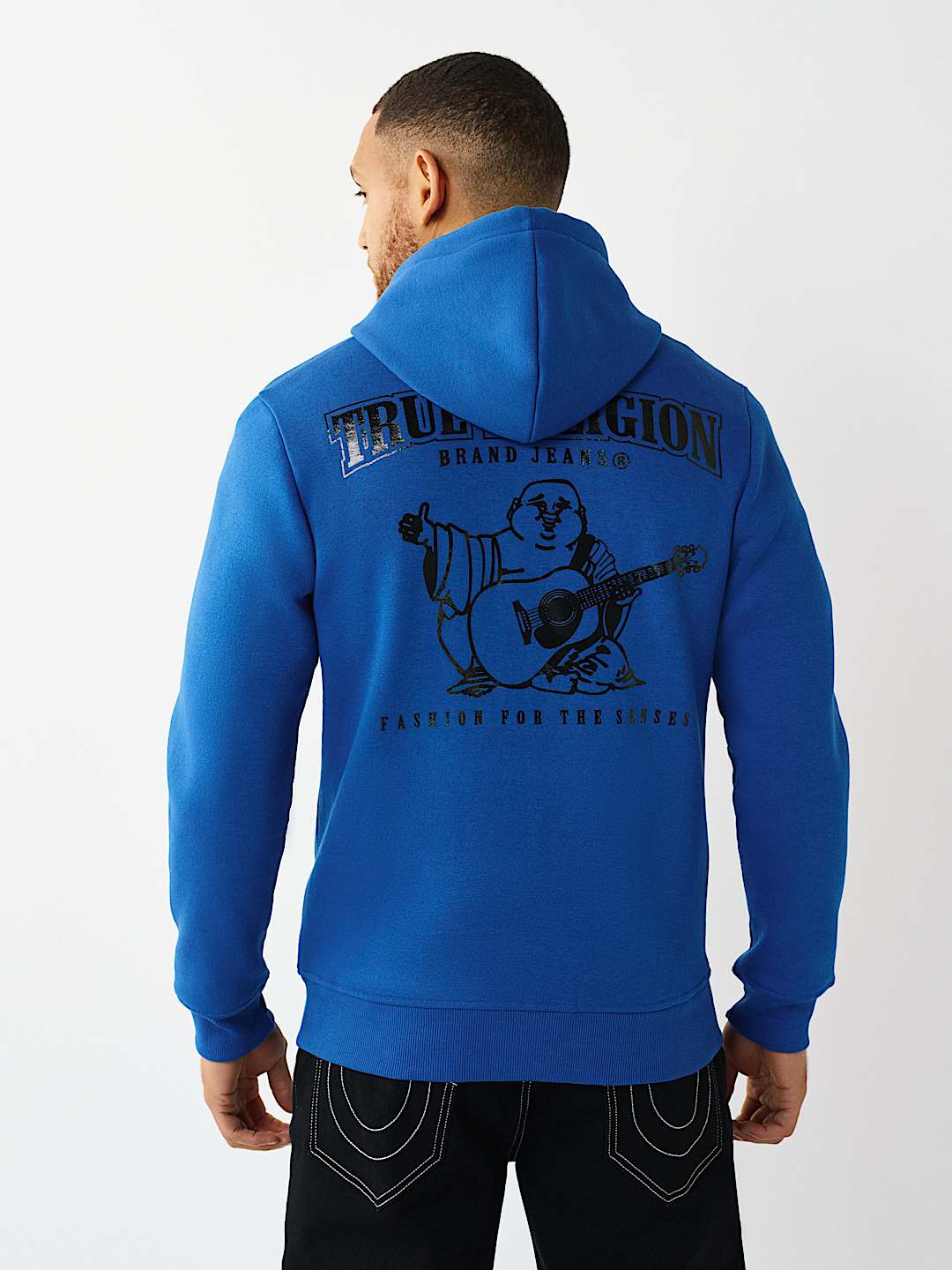 GLOSSY ARCHED LOGO ZIP HOODIE, image 5