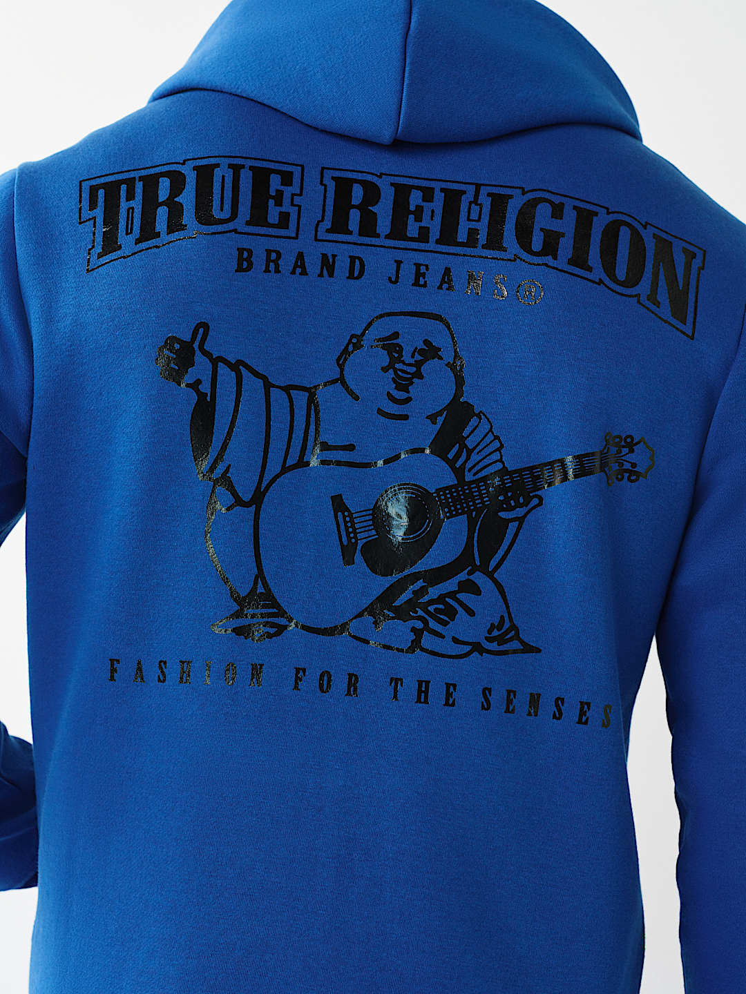 GLOSSY ARCHED LOGO ZIP HOODIE, image 1