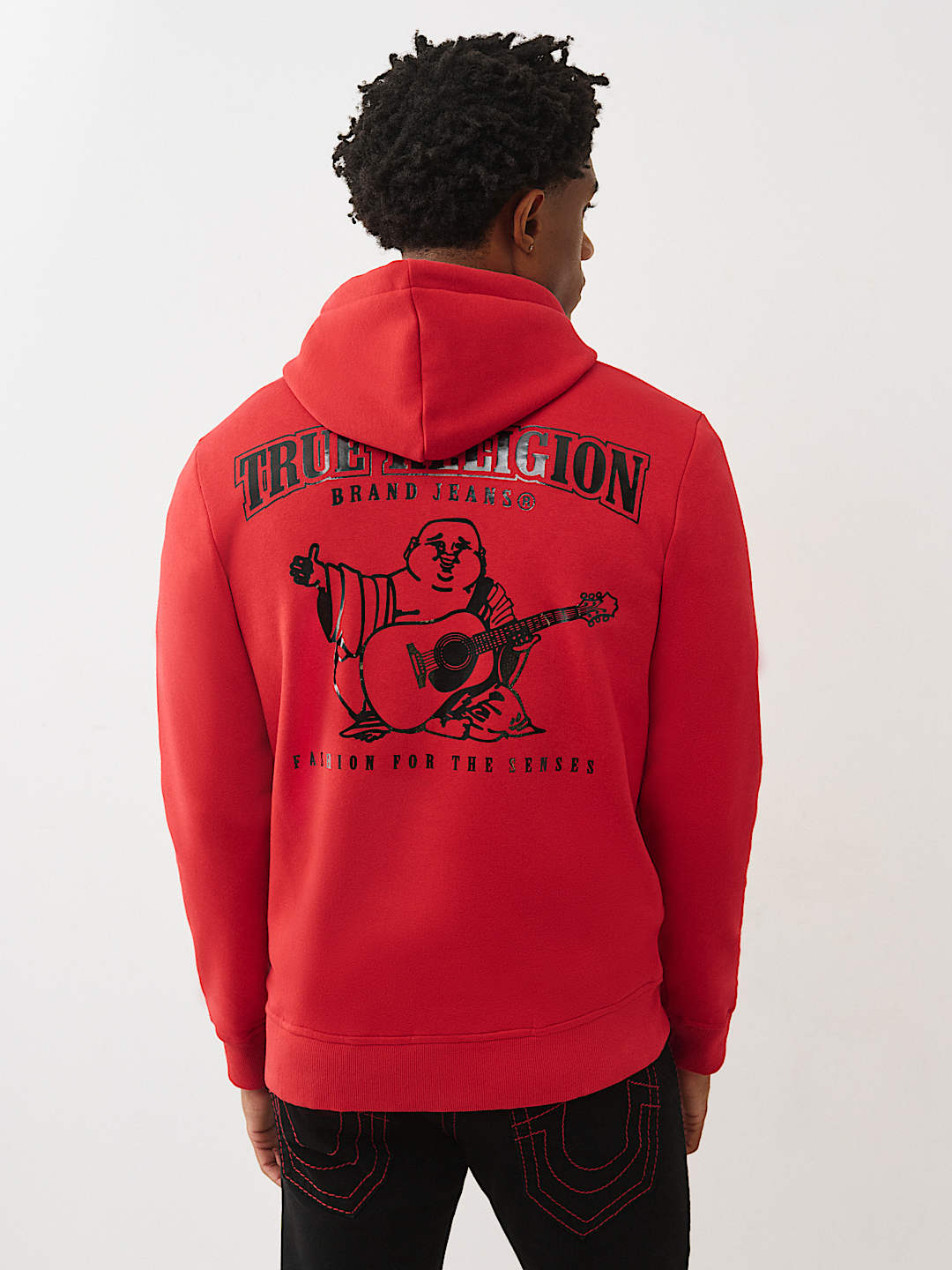 GLOSSY ARCHED LOGO ZIP HOODIE, image 5