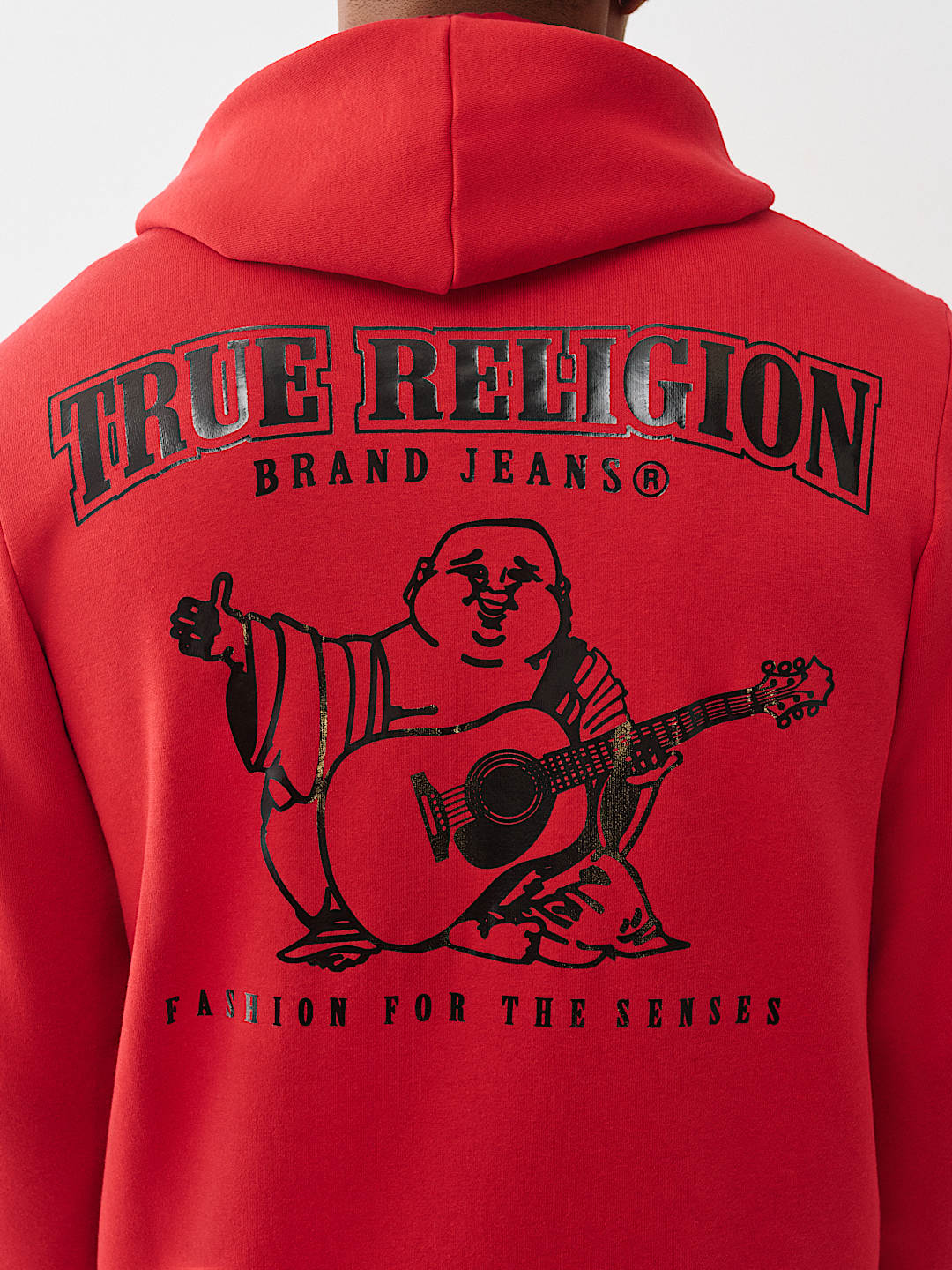 GLOSSY ARCHED LOGO ZIP HOODIE, image 1