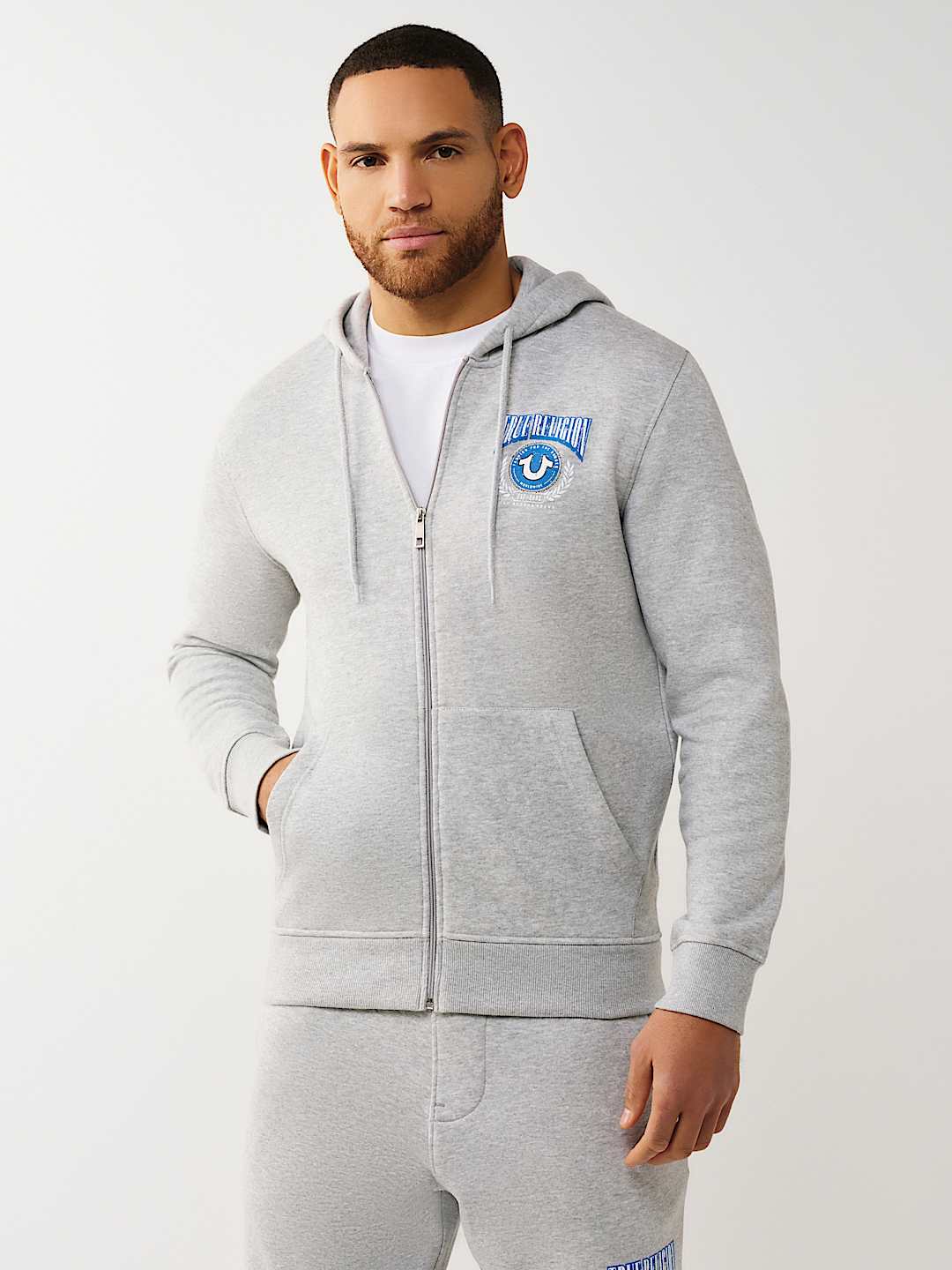 COLLEGE HORSESHOE ZIP HOODIE, image 2