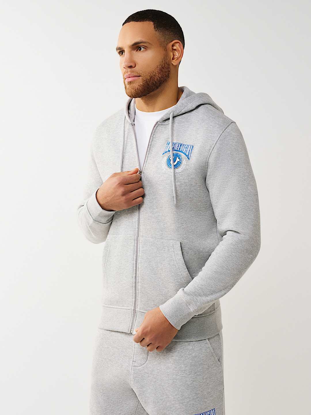 COLLEGE HORSESHOE ZIP HOODIE, image 3