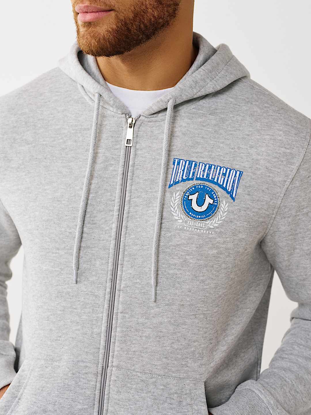 COLLEGE HORSESHOE ZIP HOODIE, image 4