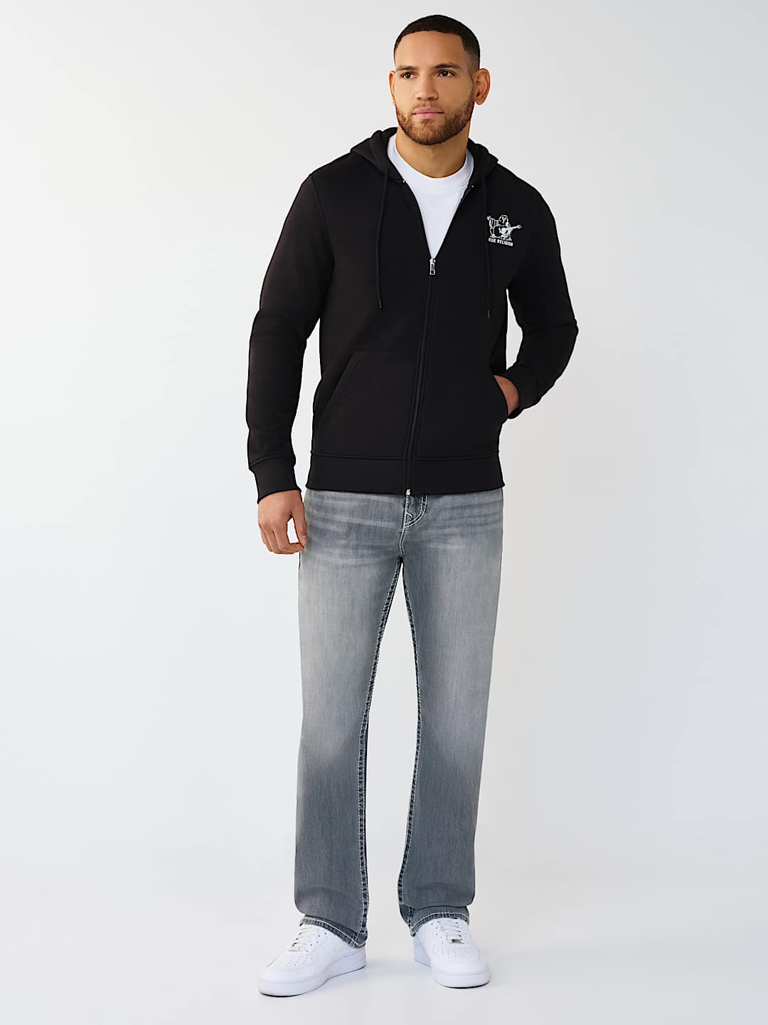 FASHION SENSES LOGO ZIP HOODIE, image 6