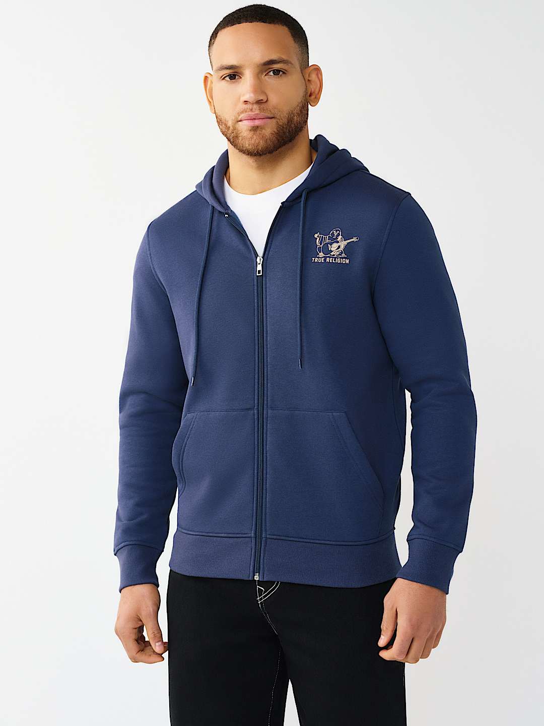 FASHION SENSES LOGO ZIP HOODIE, image 2
