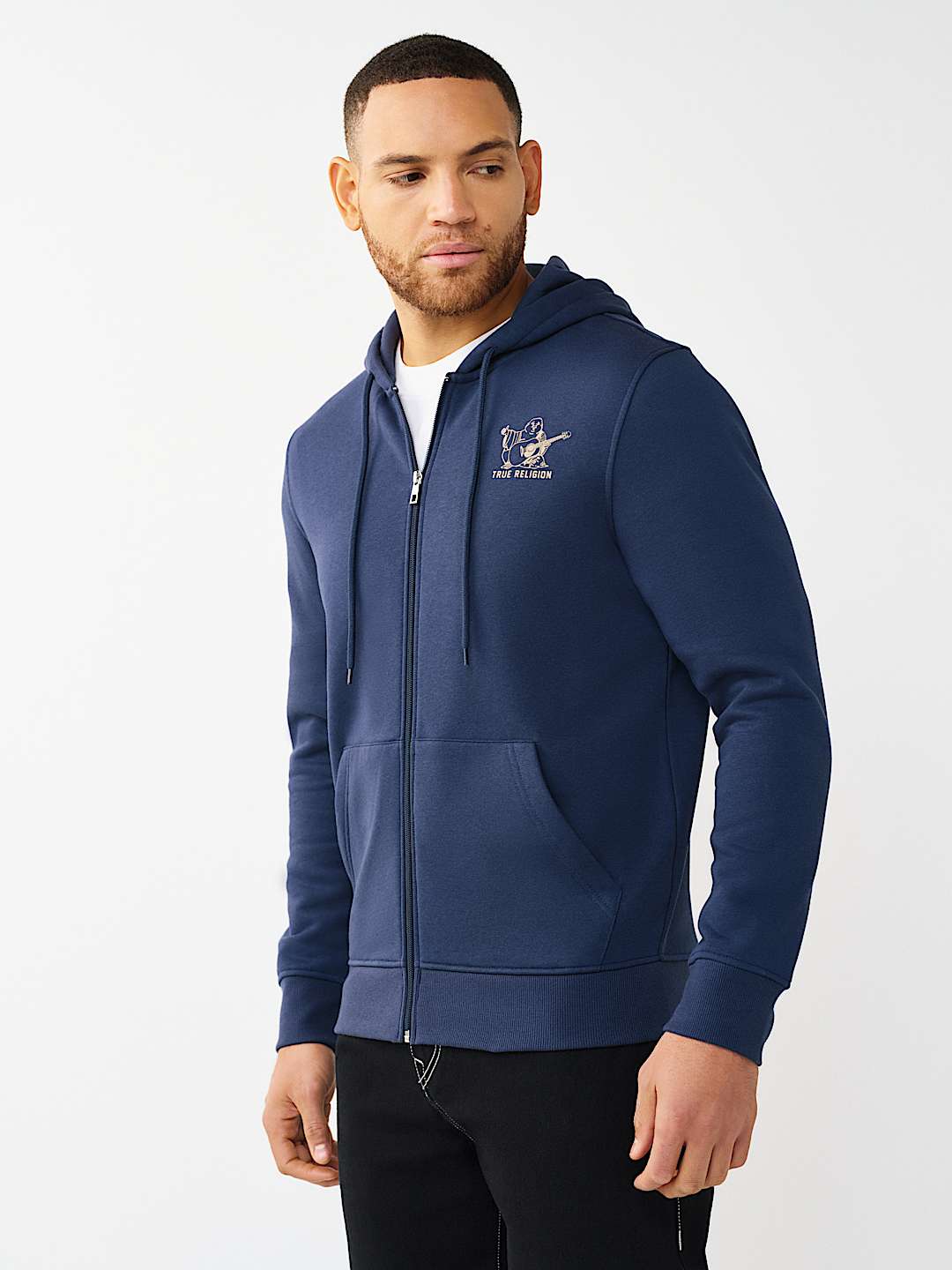 FASHION SENSES LOGO ZIP HOODIE, image 3