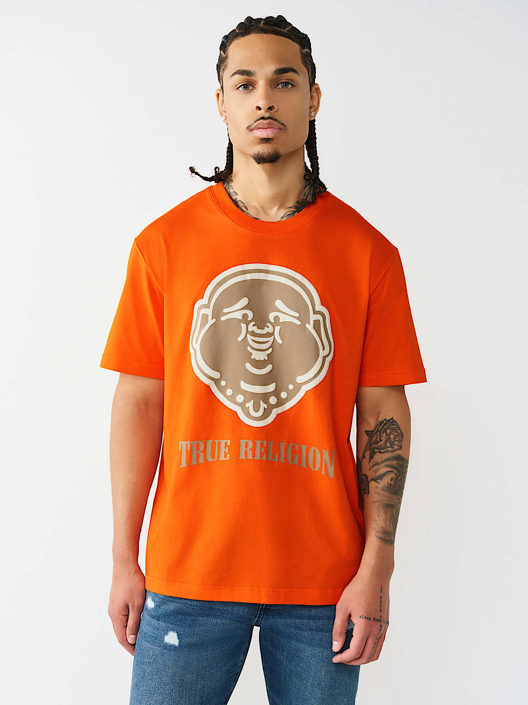 PUFF PRINT BUDDHA FACE TEE, image 2