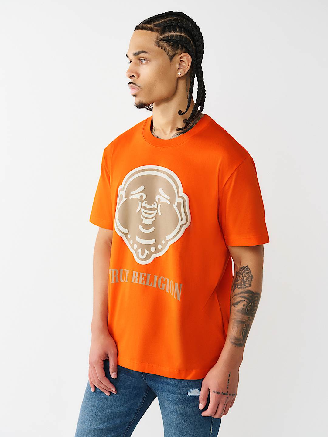 PUFF PRINT BUDDHA FACE TEE, image 3
