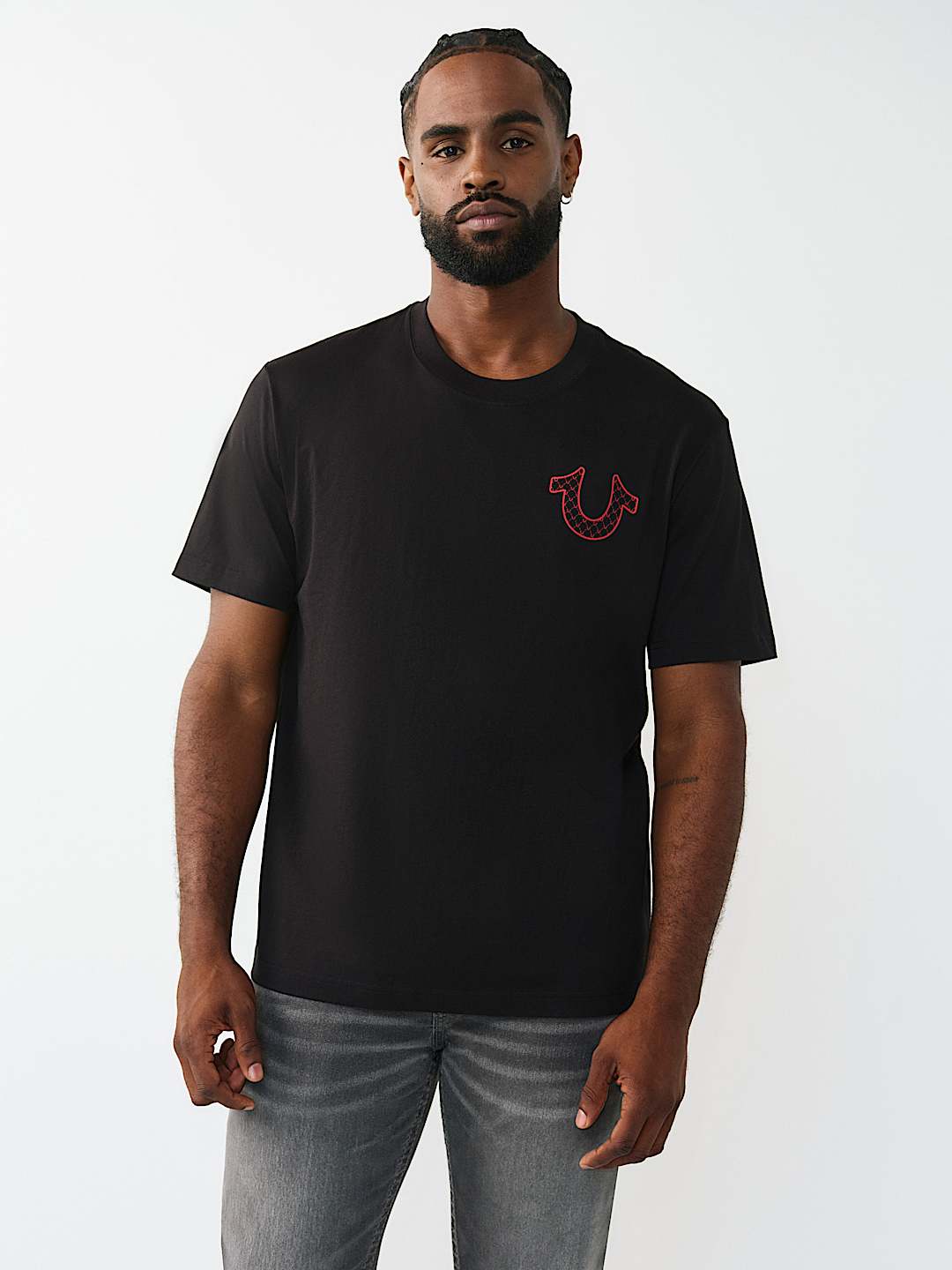 CAMISETA CON GR&Aacute;FICO DE HERRADURA RELLENA CON LETRAS, image 2