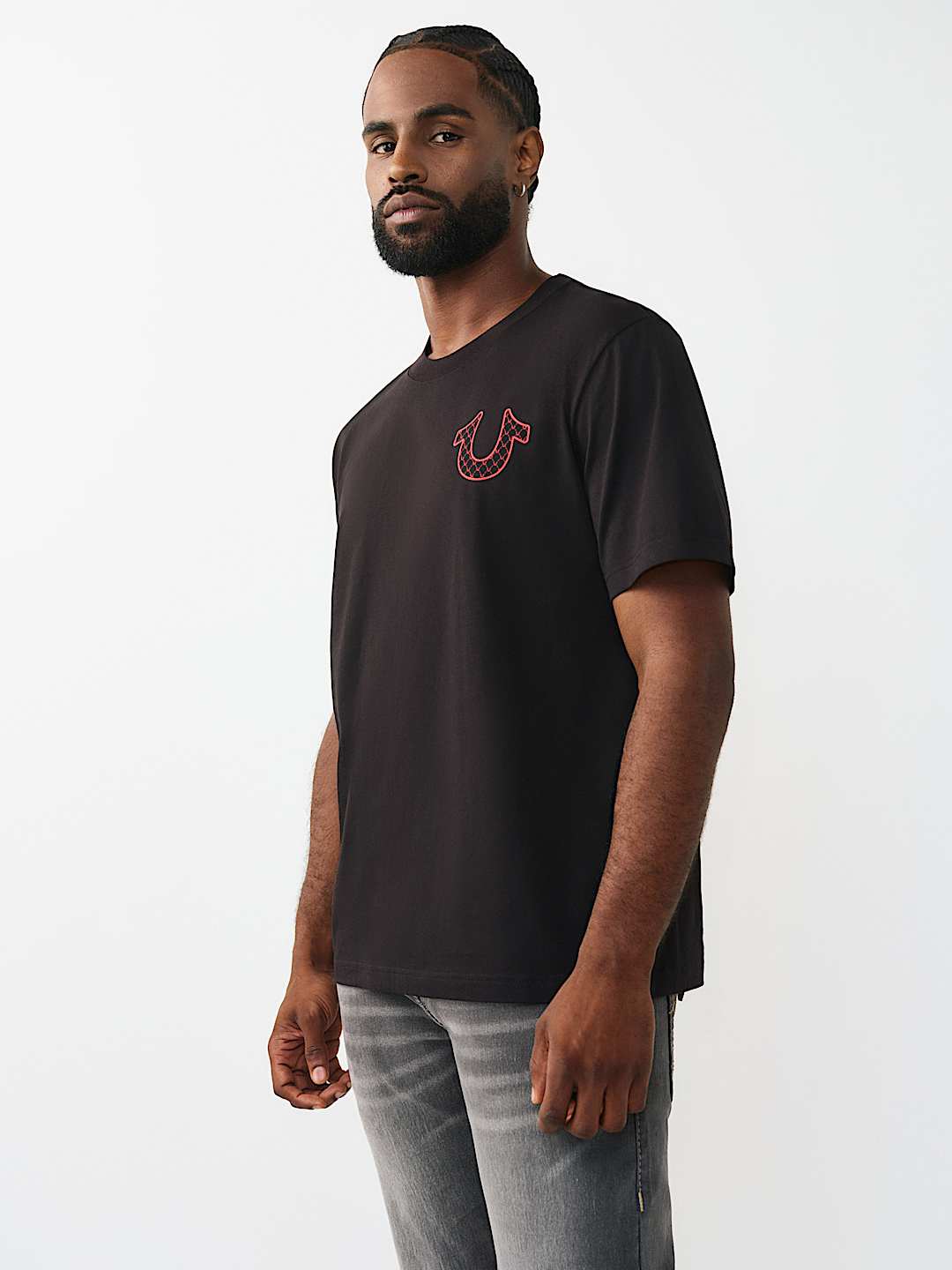 CAMISETA CON GR&Aacute;FICO DE HERRADURA RELLENA CON LETRAS, image 3