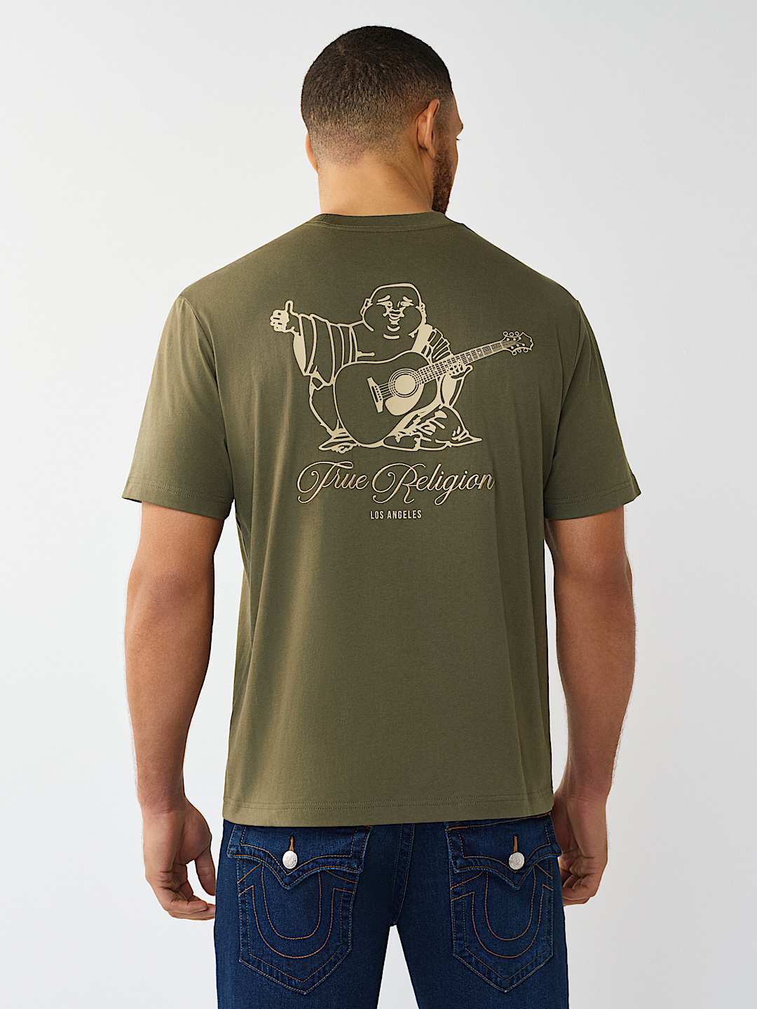 FILLED HORSESHOE SCRIPT GRAPHIC TEE