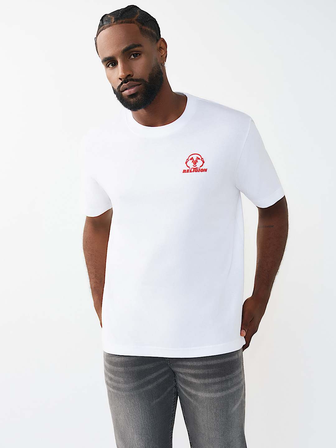 CAMISETA GR&Aacute;FICA DE CARA DE BUDDHA FELIZ, image 2