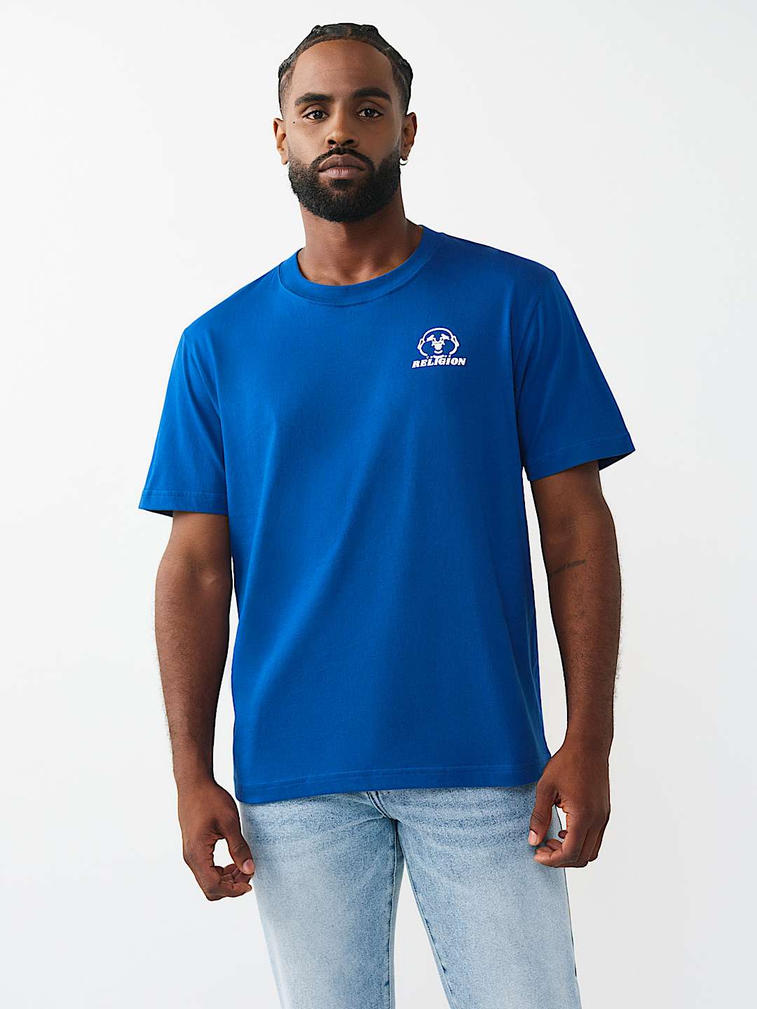 HAPPY BUDDHA FACE GRAPHIC TEE, image 2