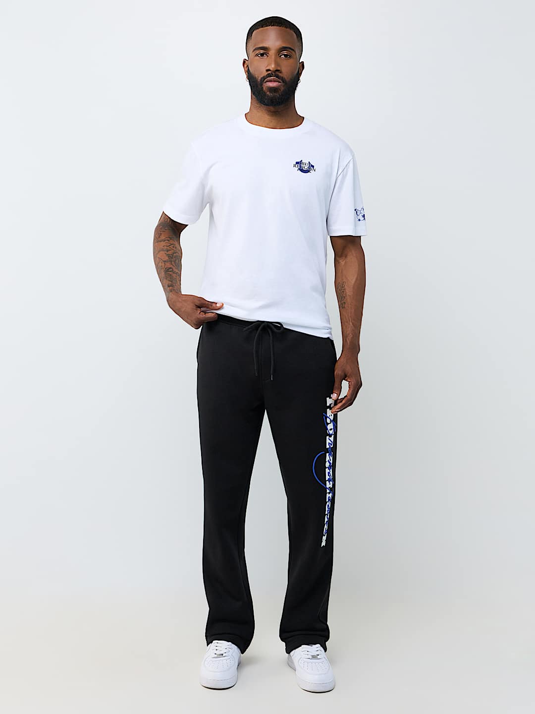 PUFF-PRINT LOGO SCRIPT PANT
