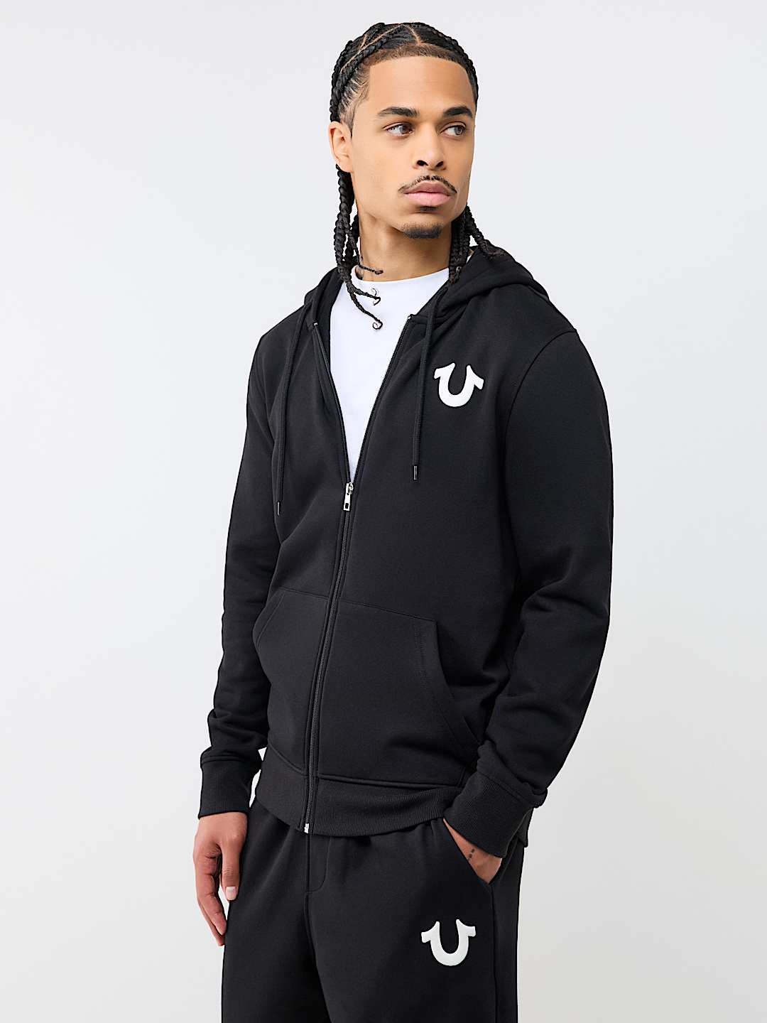 RETRO HORSESHOE ZIP HOODIE
