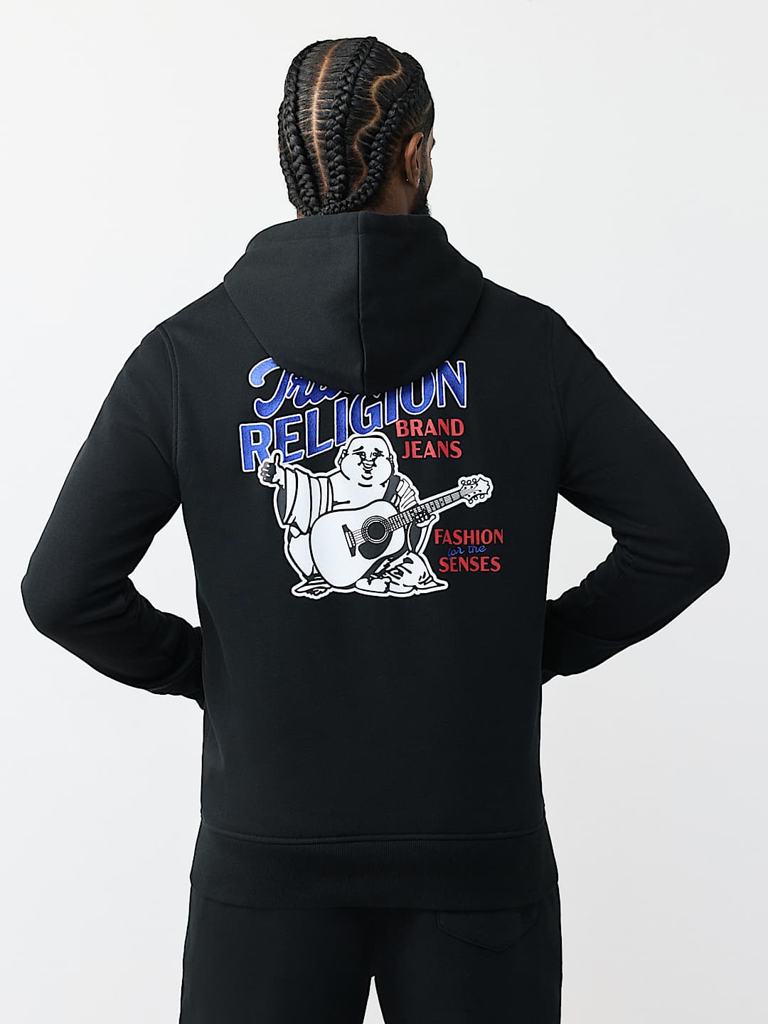 CHANDAIL &Agrave; CAPUCHON &Agrave; FERMETURE &Eacute;CLAIR AVEC LOGO OBLIQUE