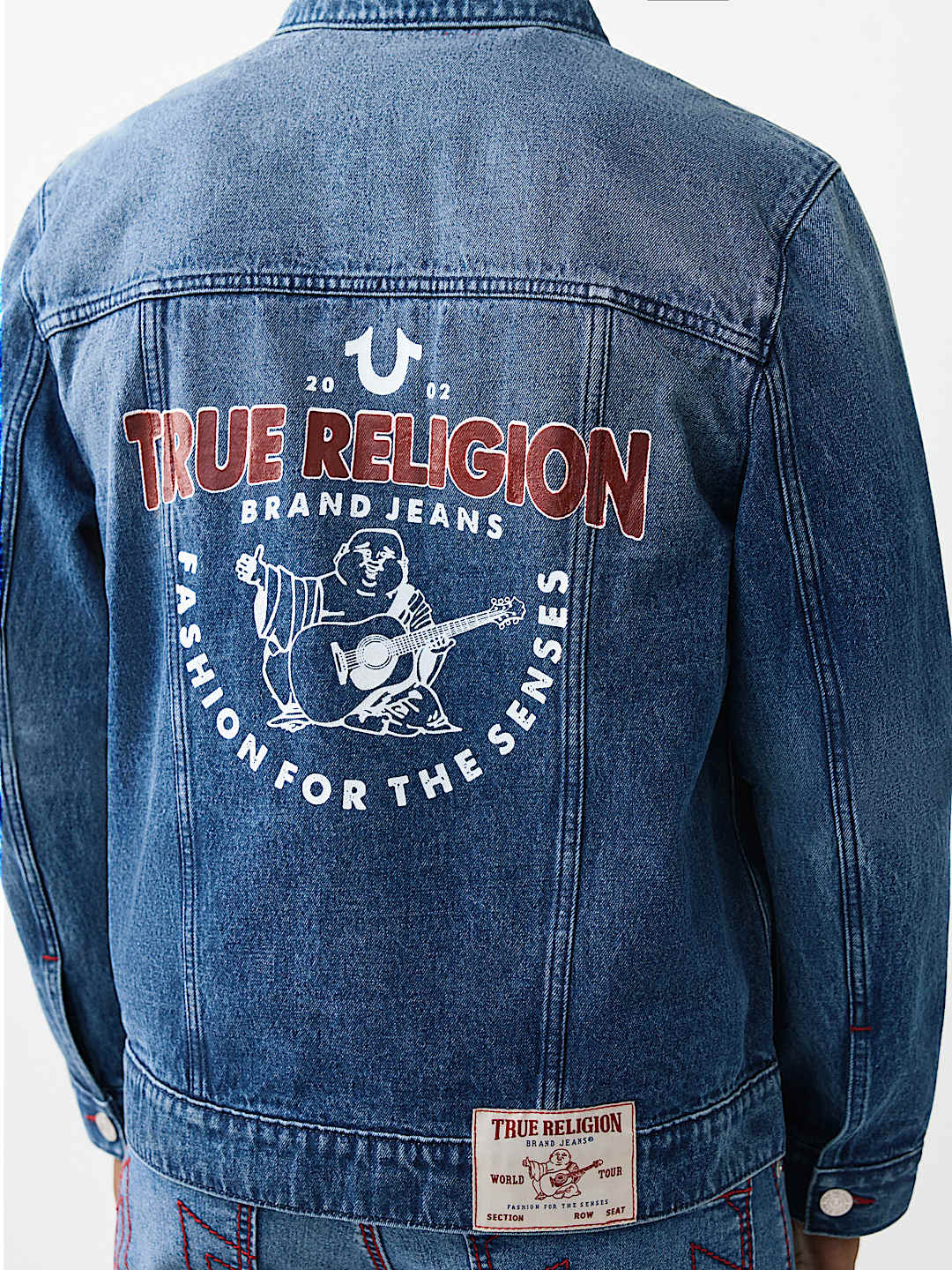 VESTE EN DENIM AVEC LOGO IMPRIM&Eacute;, image 5