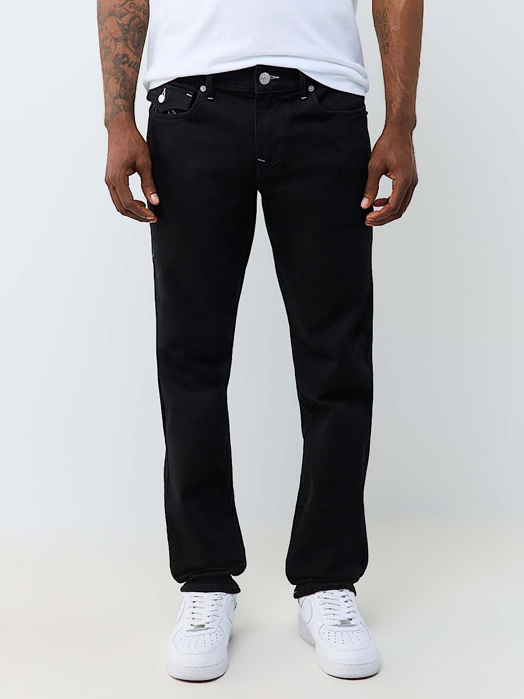 GENO LADDER STITCH FLAP SLIM JEAN