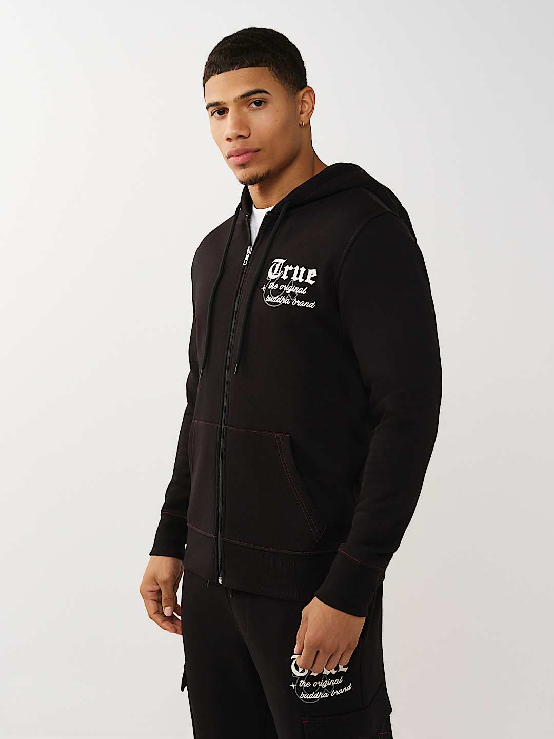 MULTI-LOGO APPLIQU&Eacute; ZIP HOODIE, image 3