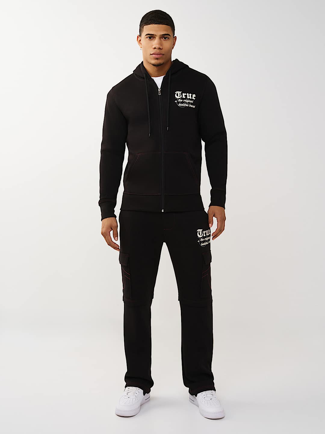 MULTI-LOGO APPLIQU&Eacute; ZIP HOODIE, image 6