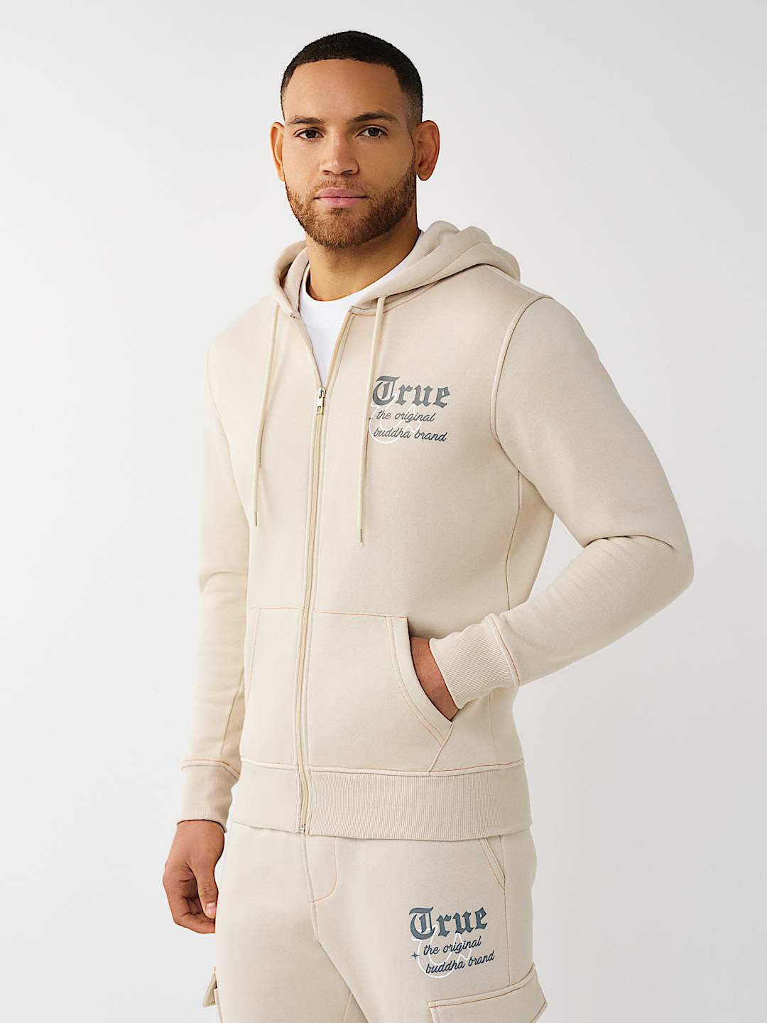 MULTI-LOGO APPLIQU&Eacute; ZIP HOODIE, image 3