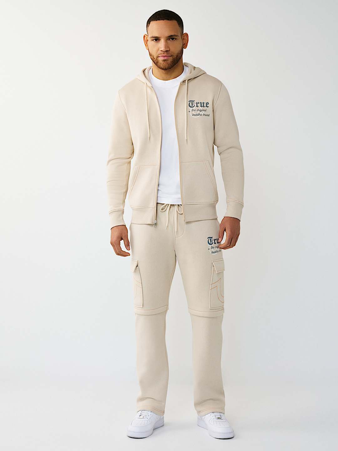 MULTI-LOGO APPLIQU&Eacute; ZIP HOODIE, image 6