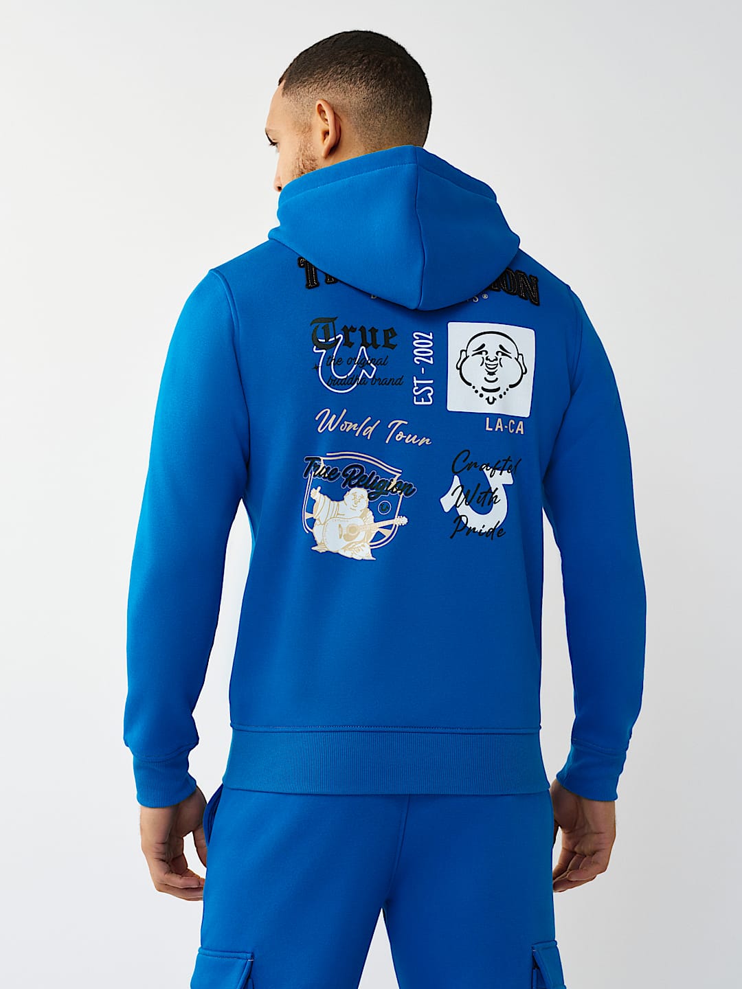 MULTI-LOGO APPLIQU&Eacute; ZIP HOODIE, image 5