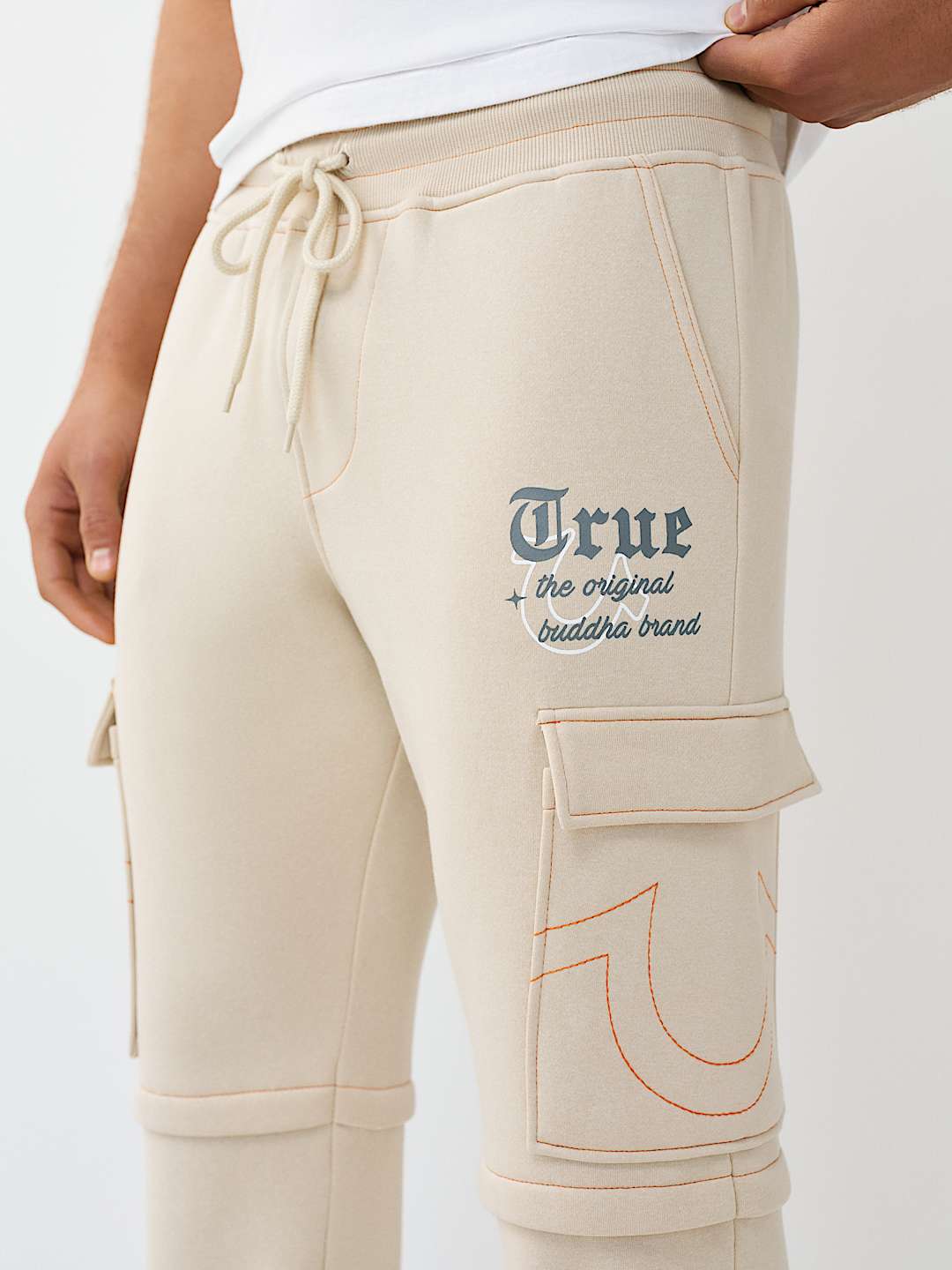 LOGO CARGO STRAIGHT LEG SWEATPANT, image 4