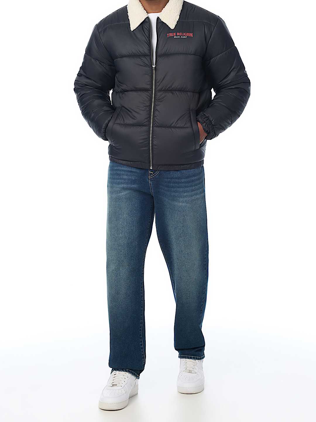 SHERPA COLLAR PUFFER JACKET