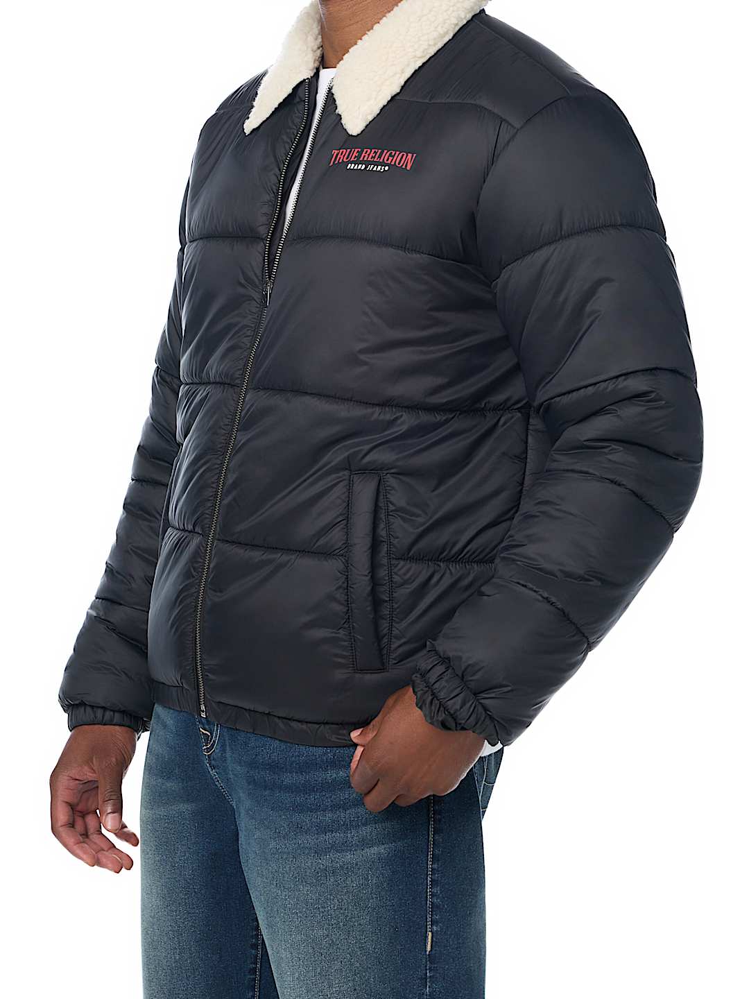 SHERPA COLLAR PUFFER JACKET