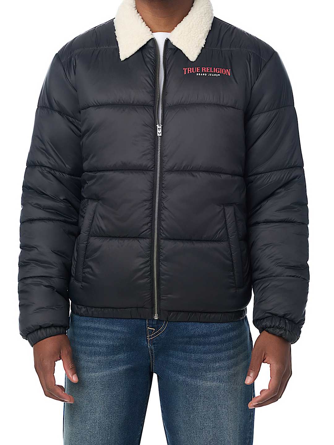 SHERPA COLLAR PUFFER JACKET