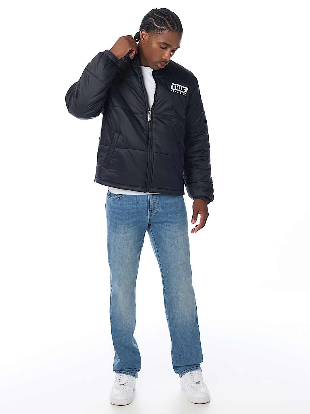 TRUE ALLOVER PRINT LINED PUFFER JACKET