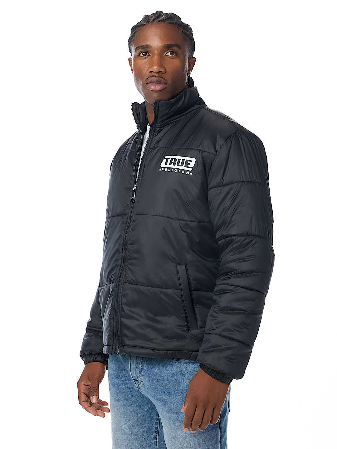 TRUE ALLOVER PRINT LINED PUFFER JACKET