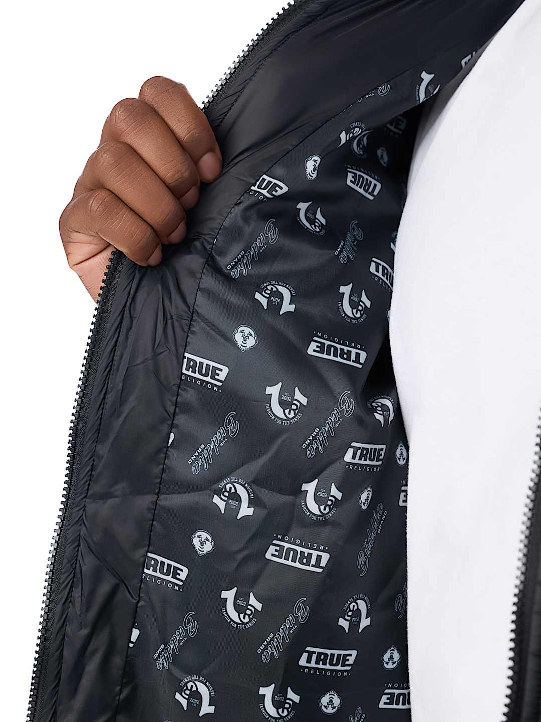 TRUE ALLOVER PRINT LINED PUFFER JACKET