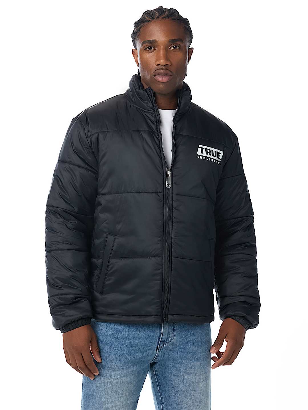TRUE ALLOVER PRINT LINED PUFFER JACKET