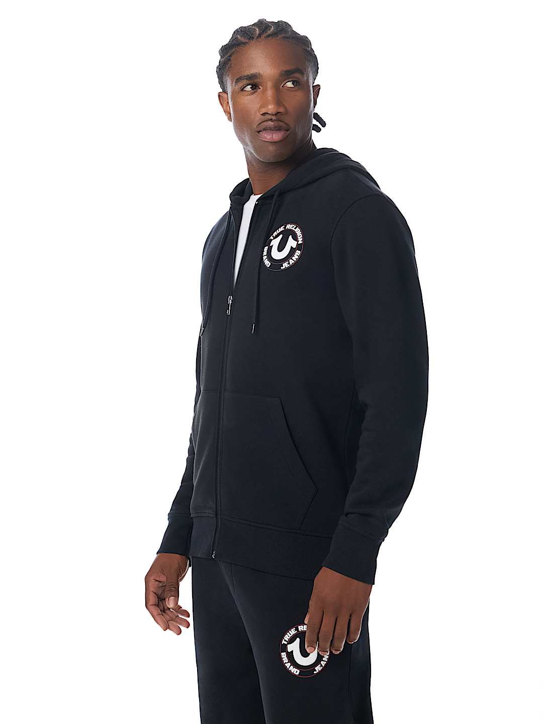TRUE PUFF-PRINT ZIP HOODIE