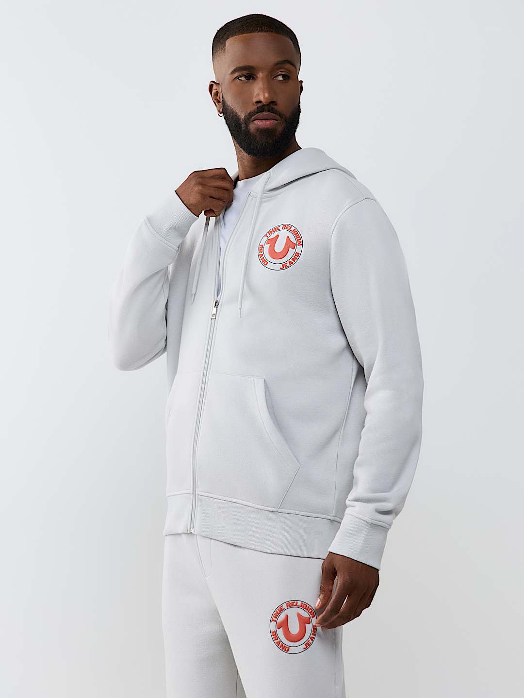 TRUE PUFF-PRINT ZIP HOODIE