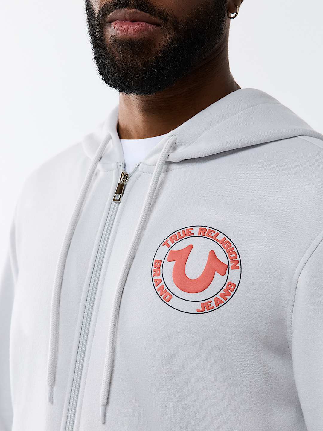 TRUE PUFF-PRINT ZIP HOODIE